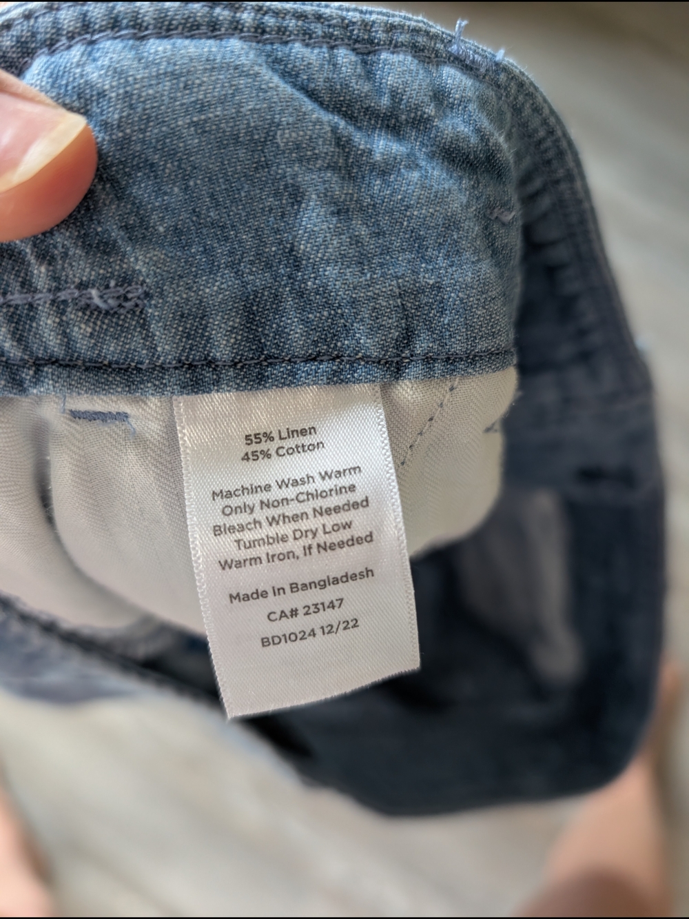 Talbots Chambray Linen-cotton-Blend Women’s Shorts - Picture 7 of 7